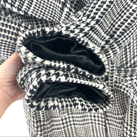 𝅺RW & Co Houndstooth Belted Wool Coat Size M - Picture 5 of 11